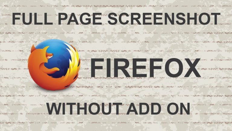 How to take full-page screenshots using Firefox build-in Web Development Tool