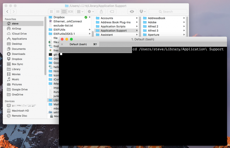 Copy files using the Terminal instead of the Finder Mac OS X