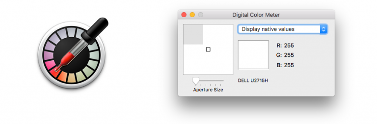 How to use Mac default color picker (Digital Color Meter) to copy any Color from an image or website