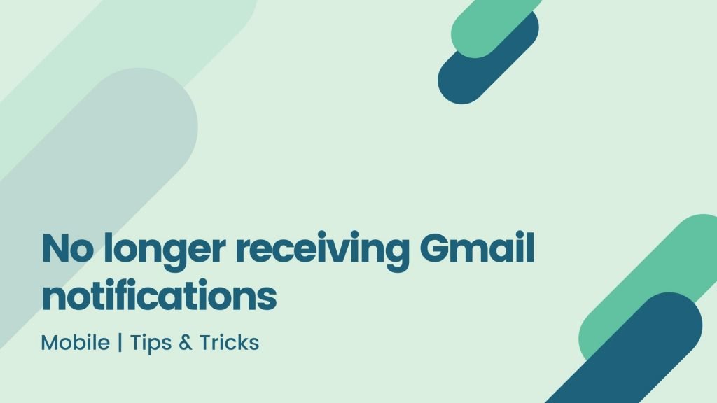 No longer receiving gmail notifications tawfiq s blog